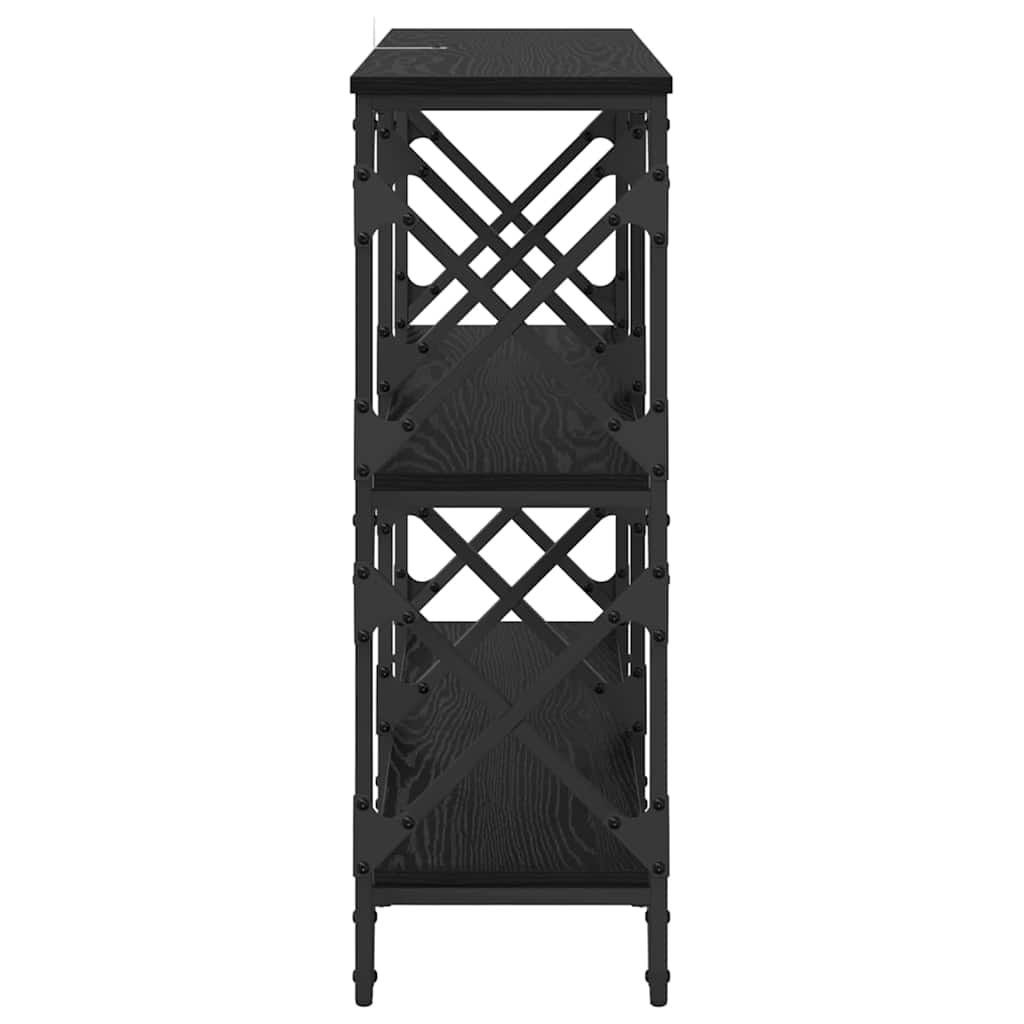 Masă de consolă Stejar Negru 100 x 28 x 80,5 cm Lemn compozit