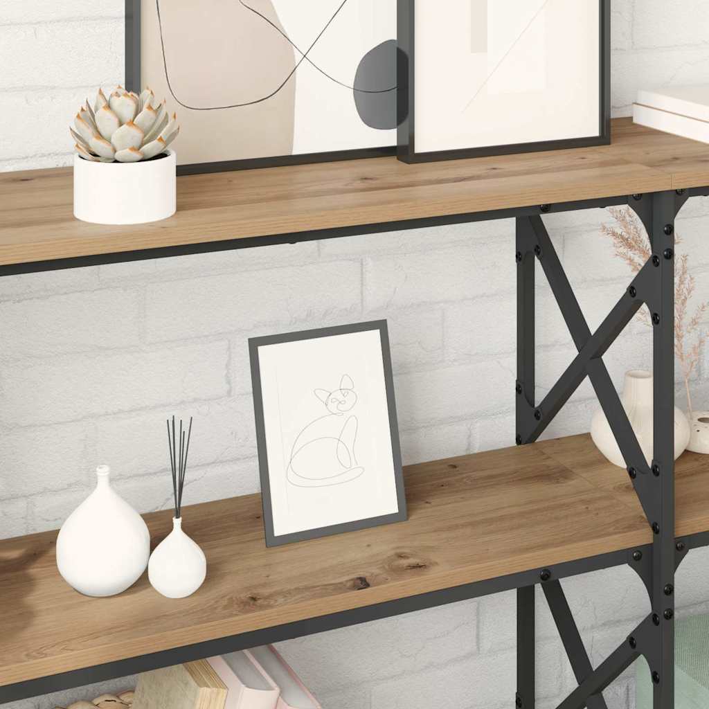 Masă de consolă Stejar Artizanal 156 x 28 x 80,5 cm