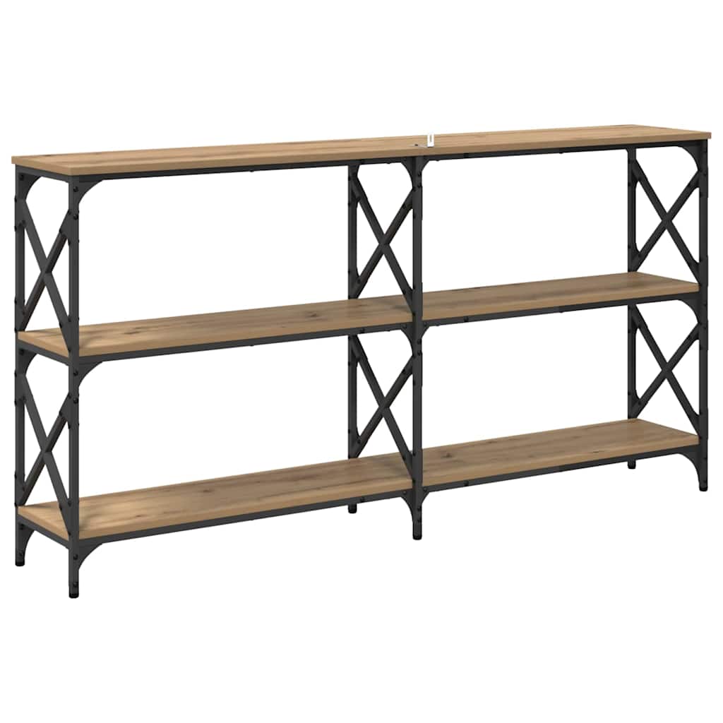 Masă de consolă Stejar Artizanal 156 x 28 x 80,5 cm