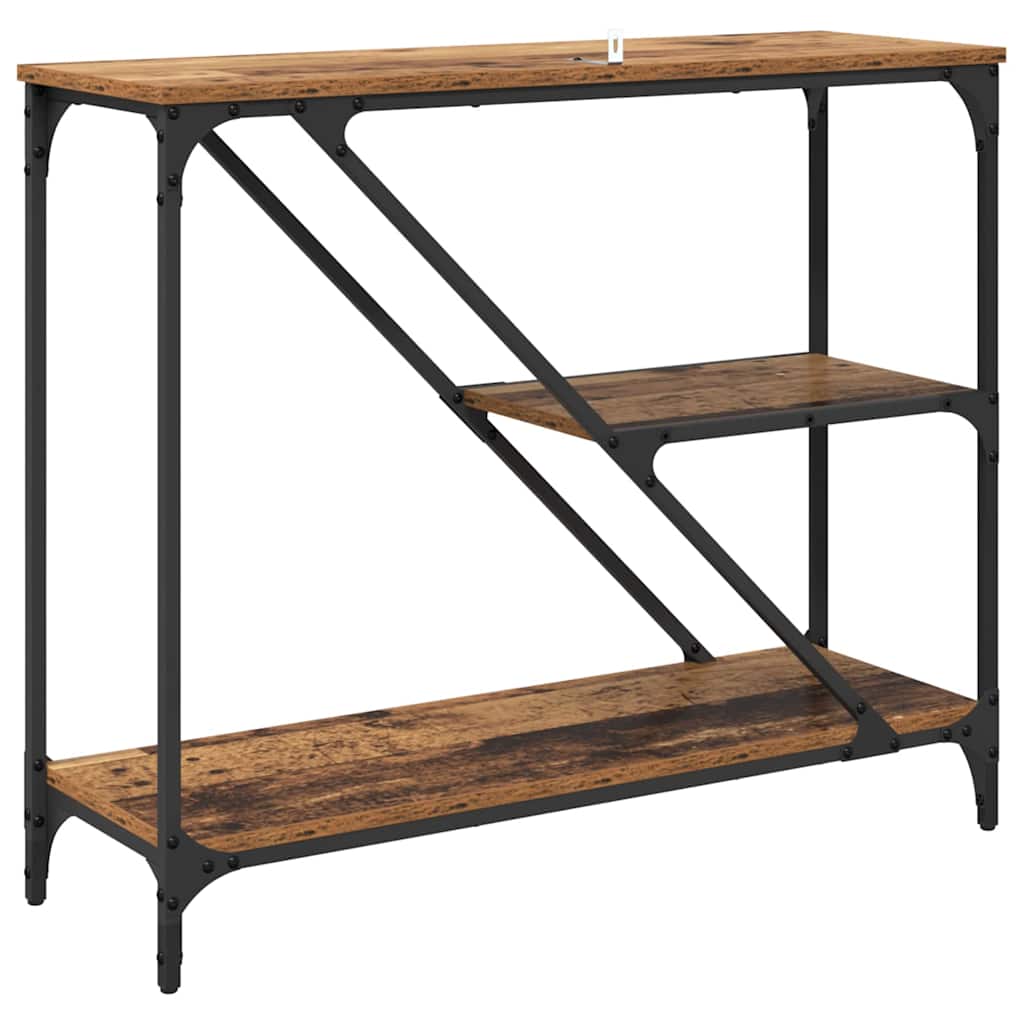 Masă de consolă Lemn Vechi 88,5 x 30 x 75 cm Lemn compozit