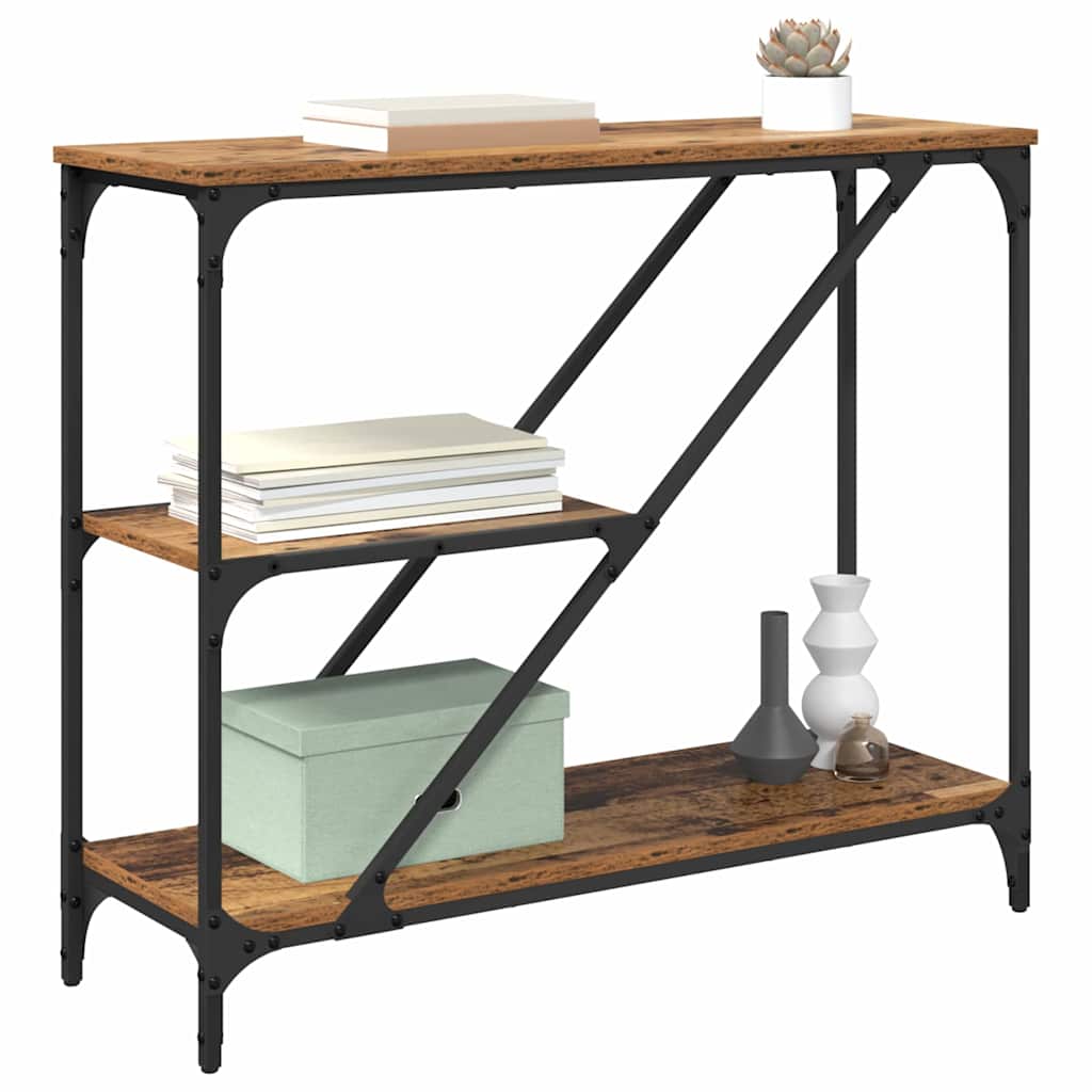 Masă de consolă Lemn Vechi 88,5 x 30 x 75 cm Lemn compozit