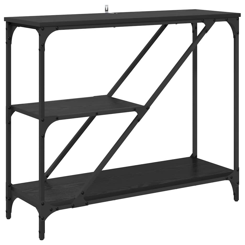 Masă de consolă Stejar Negru 88,5 x 30 x 75 cm Lemn compozit