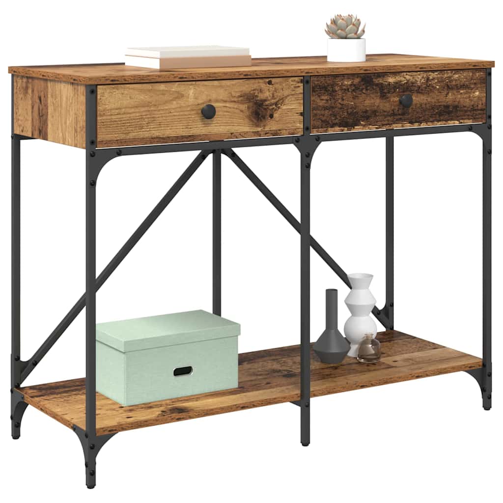 Masă de consolă Lemn Vechi 100 x 39 x 78,5 cm Lemn compozit