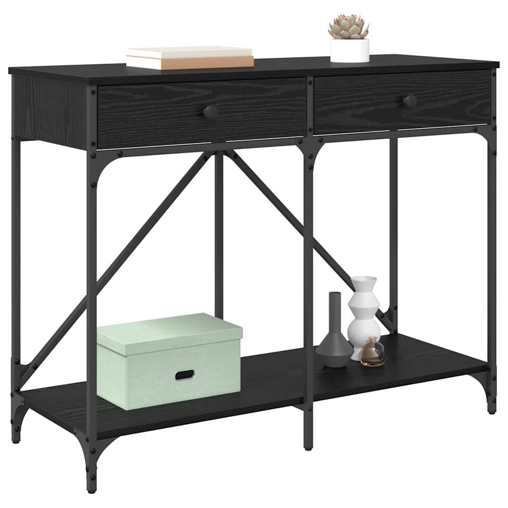 Masă de consolă Stejar Negru 100 x 39 x 78,5 cm Lemn compozit
