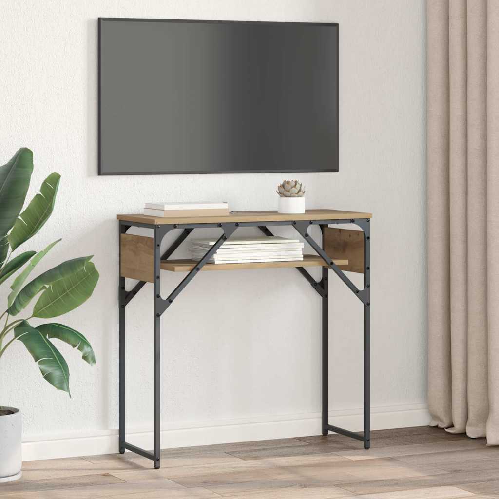 MasaConsole Stejar Artizanal 75x30x75cm Lemn compozit