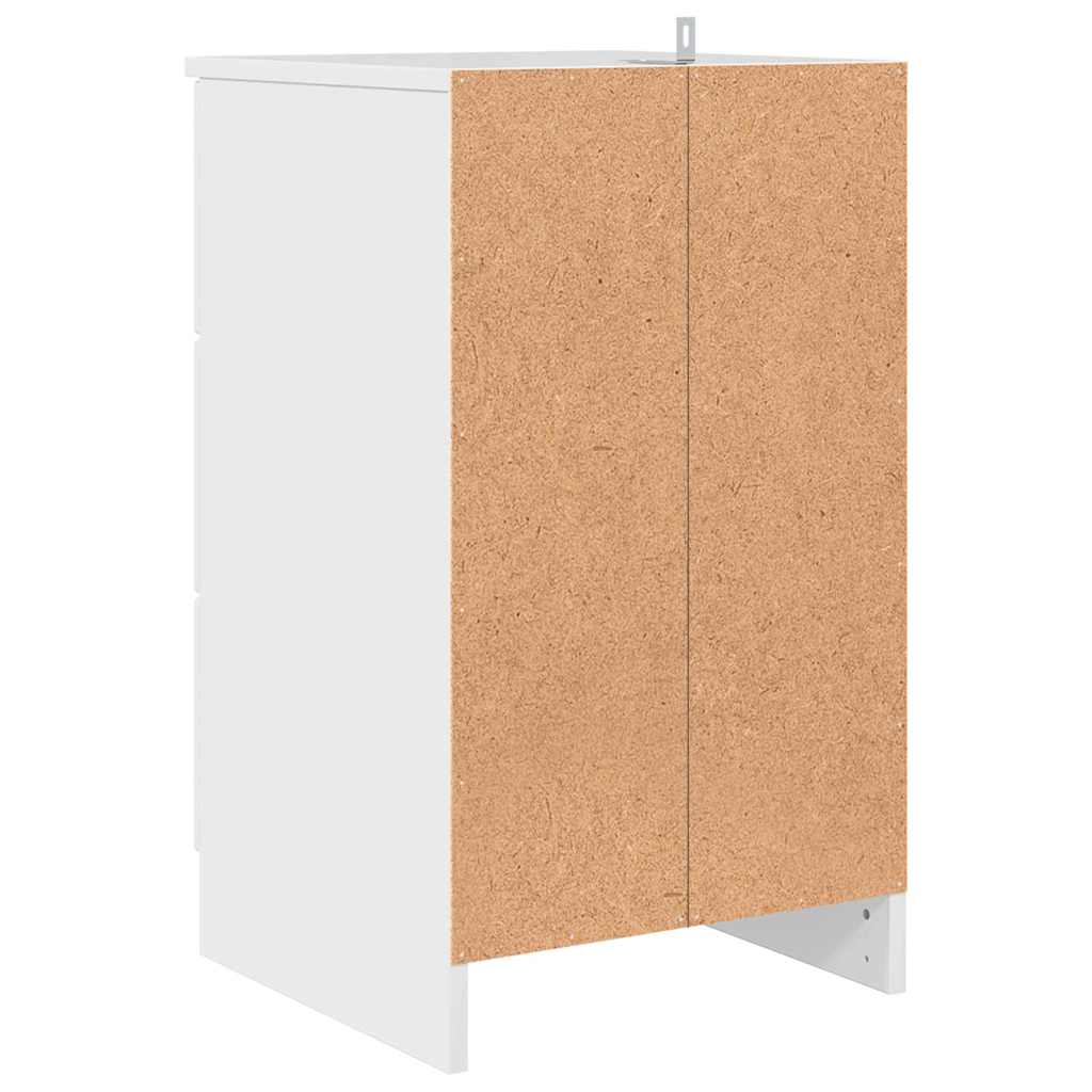 Dulap de noapte Alb foarte lucios 38 x 38 x 66 cm Lemn compozit