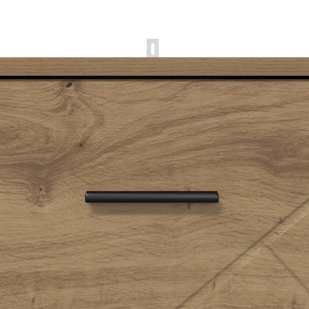 Dulap de noapte stejar artizanal 38 x 38 x 66 cm Lemn compozit