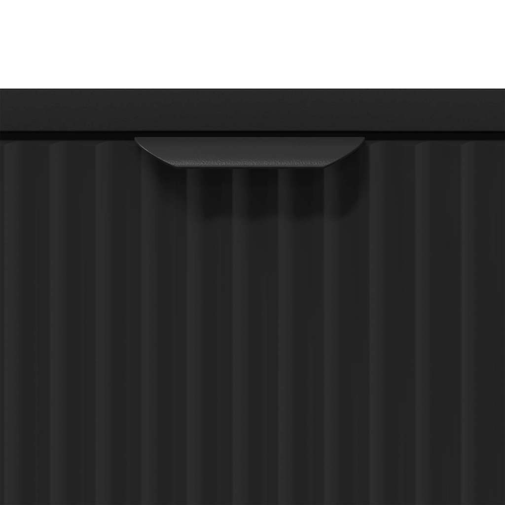 Noptieră cu sertar Negru 63.5 x 36 x 61 cm Lemn compozit