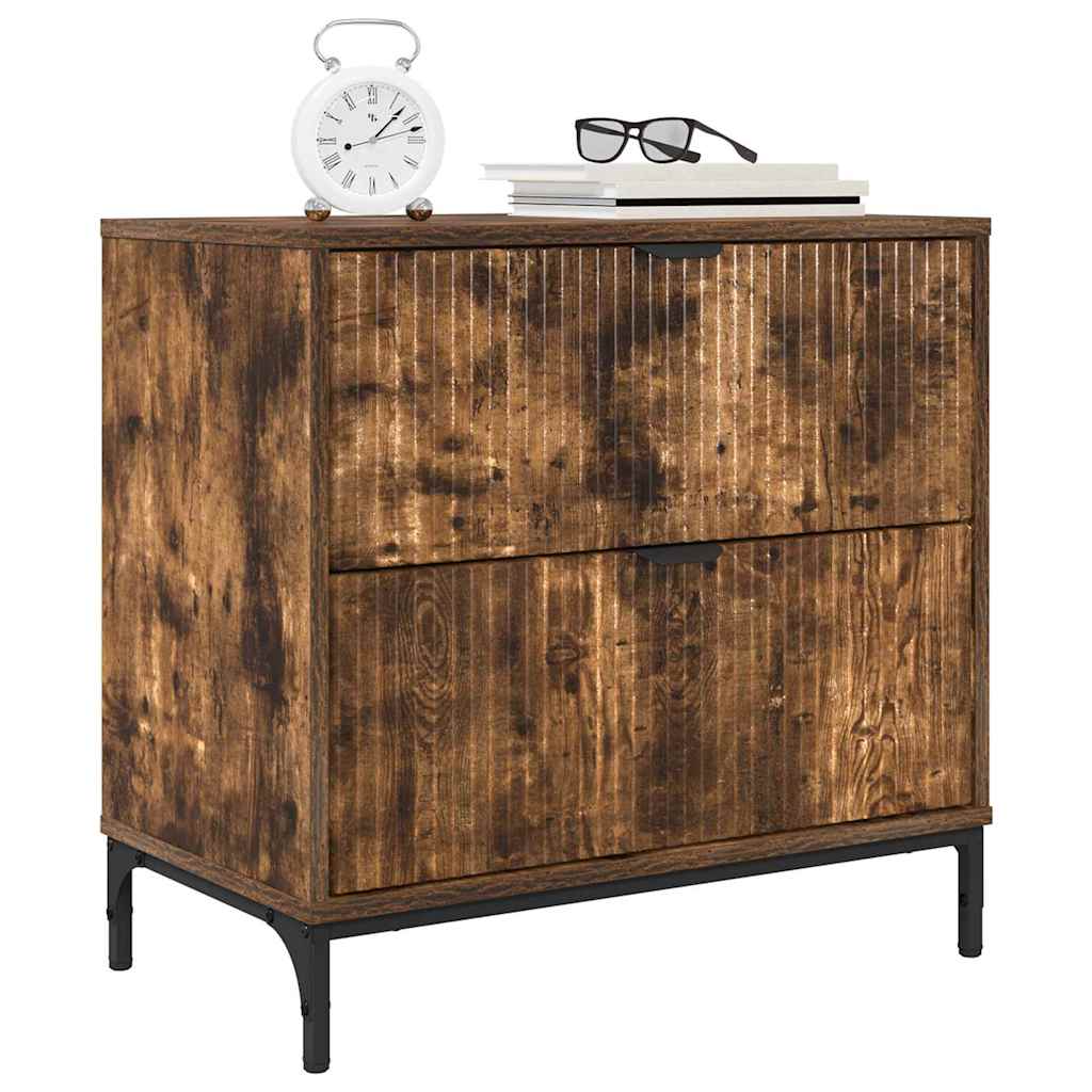 Noptieră Stejar afumat 63.5 x 36 x 61 cm Lemn compozit