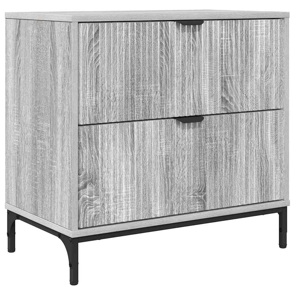 Noptieră cu sertar sonoma gri 63.5 x 36 x 61 cm Lemn compozit