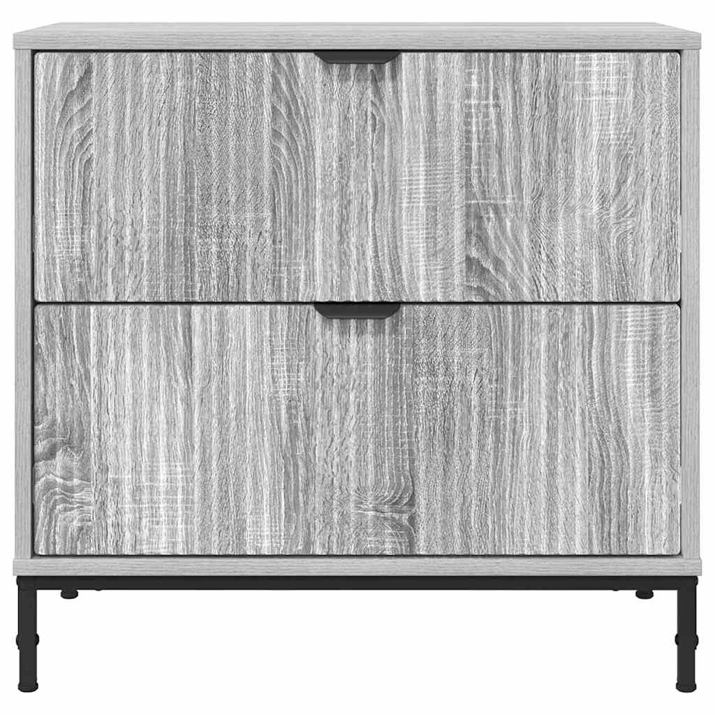 Noptieră cu sertar sonoma gri 63.5 x 36 x 61 cm Lemn compozit