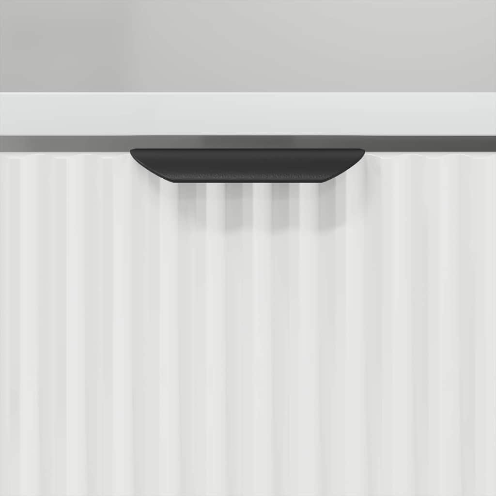 Mese de noptieră 2 pcs Alb 49 x 36 x 61 cm Lemn compozit