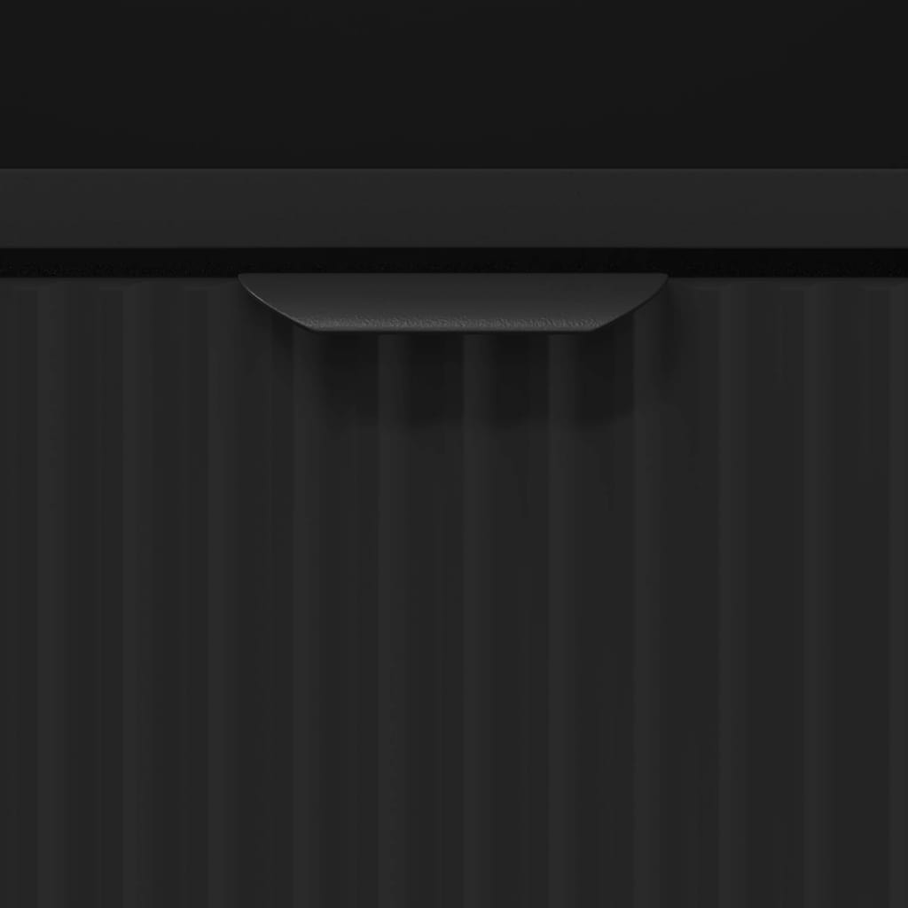 Mese de noptieră 2 pcs Negru 49 x 36 x 61 cm Lemn compozit