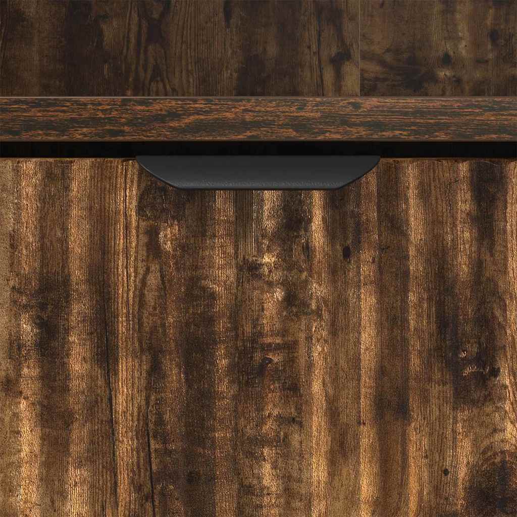 Mese de noptieră cu sertar 2 pcs Stejar afumat 49 x 36 x 61 cm