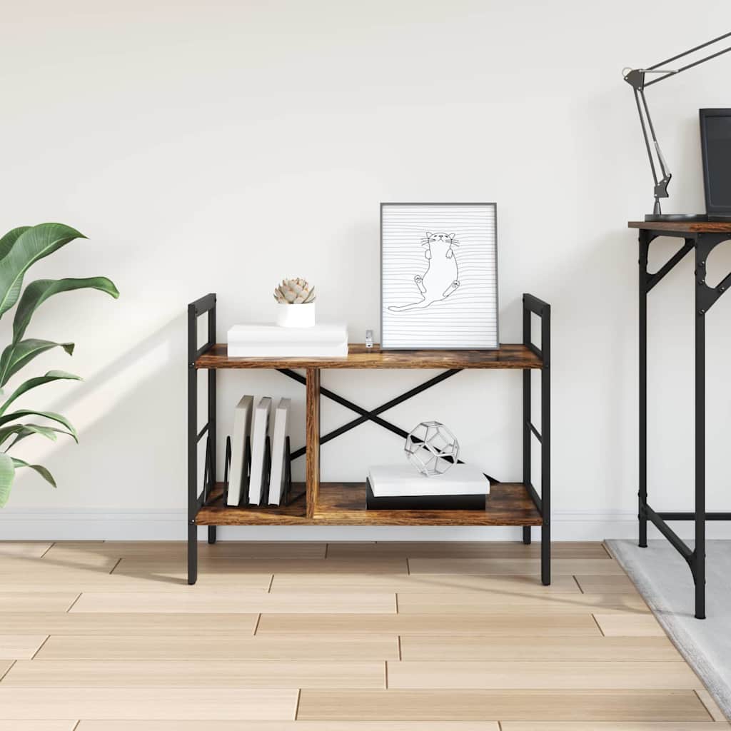 Raft pentru cărți Stejar fumuriu 75 x 30 x 58,5 cm