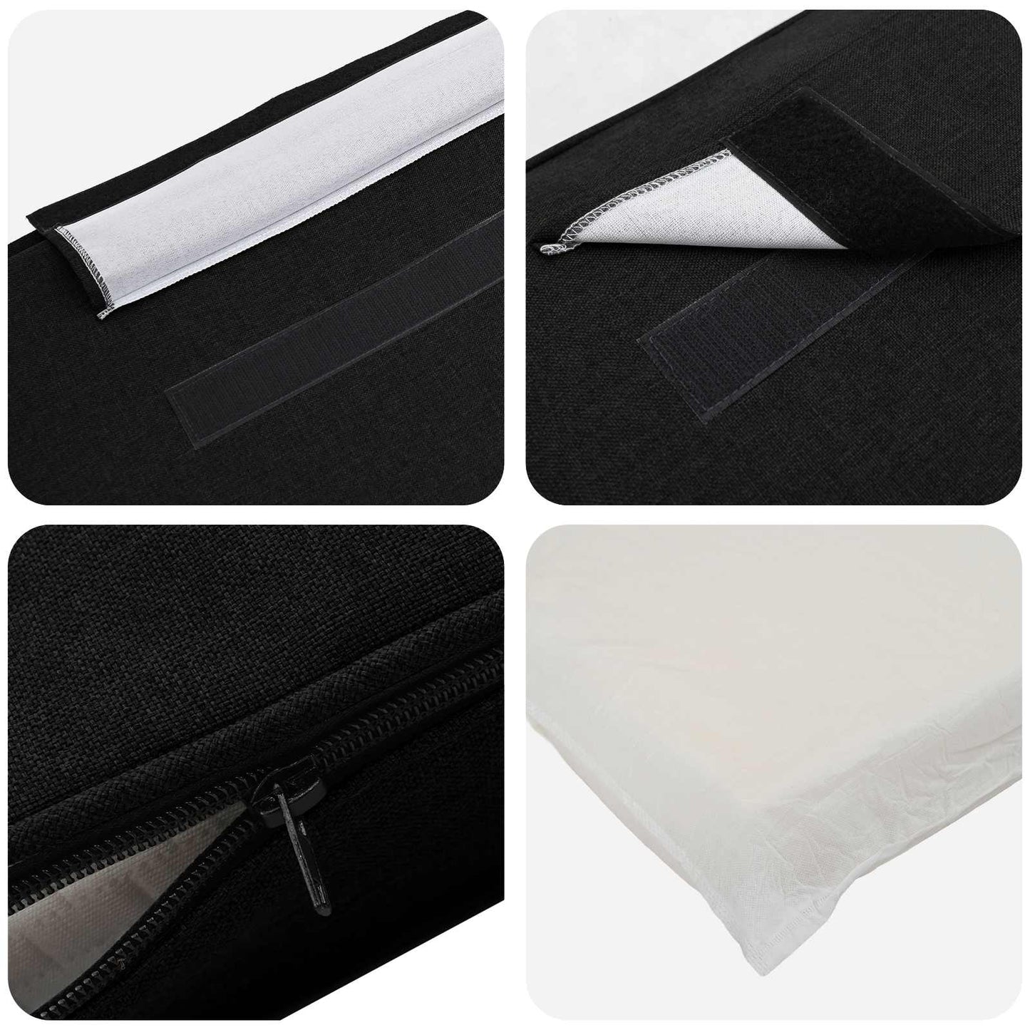 Tăblie tapițată Maro și negru 150 cm Lemn de pin masiv