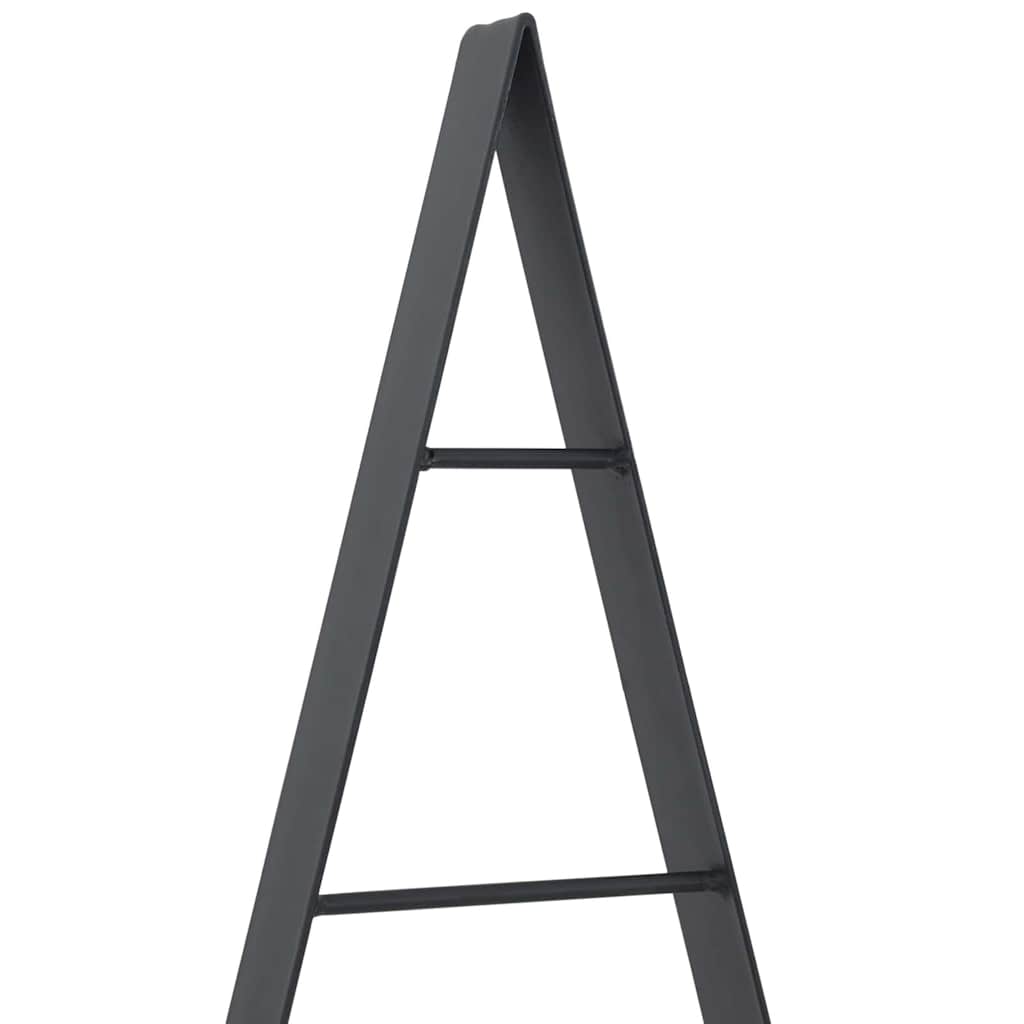 Pom de Crăciun din metal cu suport Negru 90 cm Oțel - Vendito