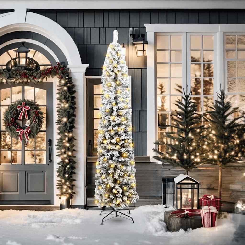 Brad de Crăciun artificial Verde 210 cm PVC și oțel și plastic