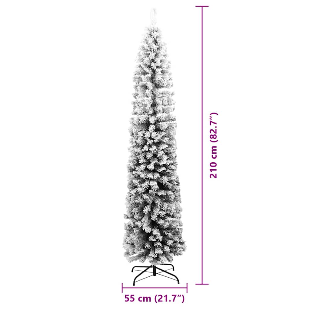 Brad de Crăciun artificial Verde 210 cm PVC și oțel și plastic