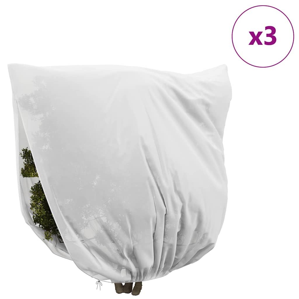 Huse din fleece pentru protecția plantelor împotriva înghețului 3 pcs