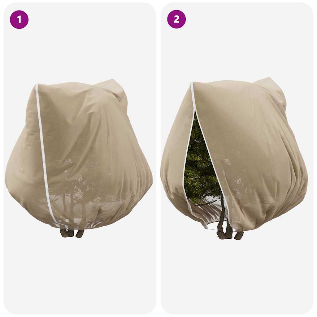 Huse din fleece pentru protecția plantelor împotriva înghețului 3 pcs