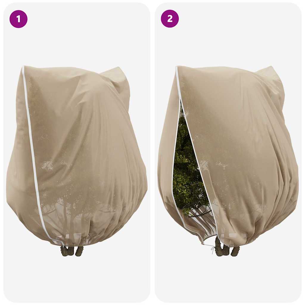 Huse din fleece pentru protecția plantelor împotriva înghețului 3 pcs