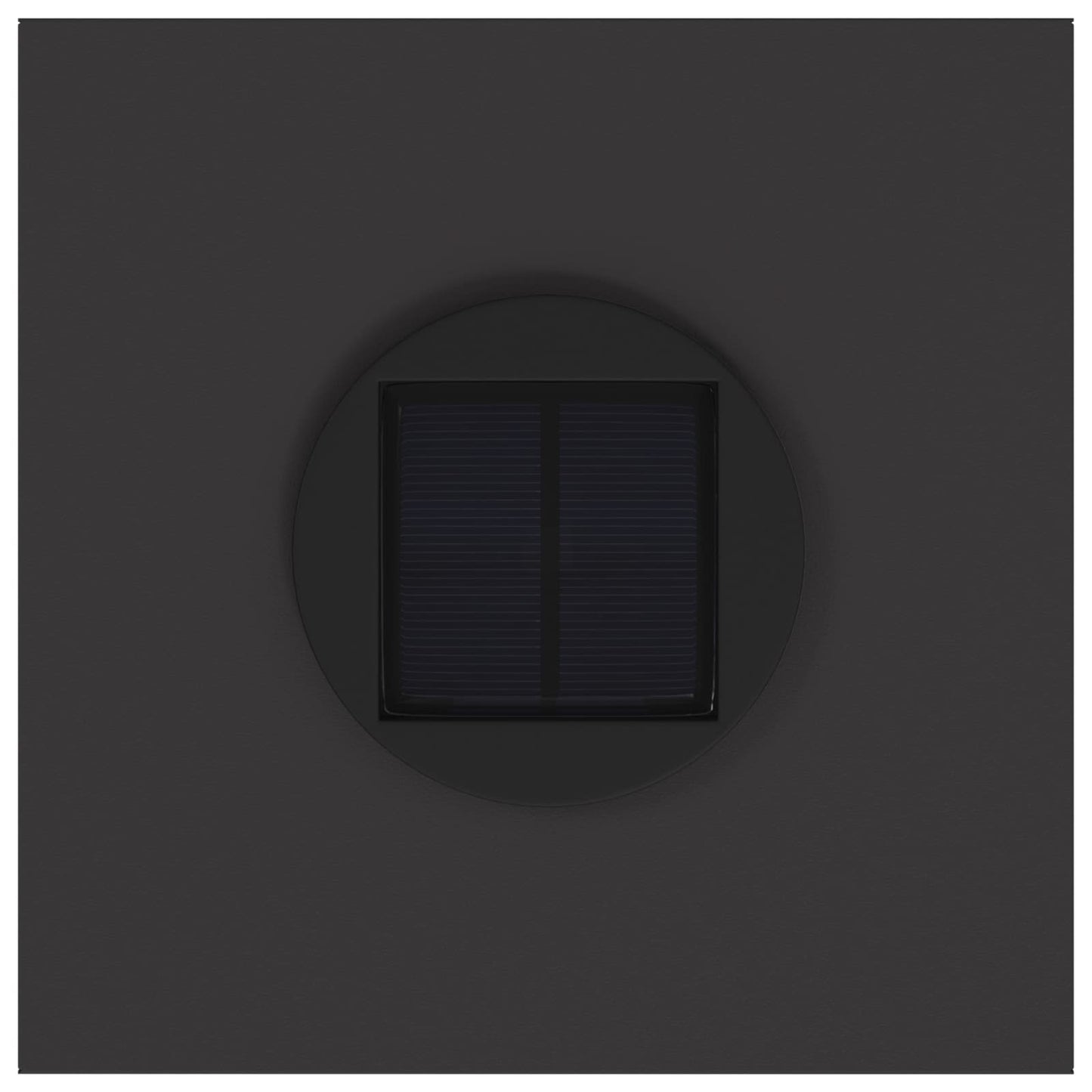 Lampa de parcurs LED solar 2 pcs Negru Oțel laminat la rece