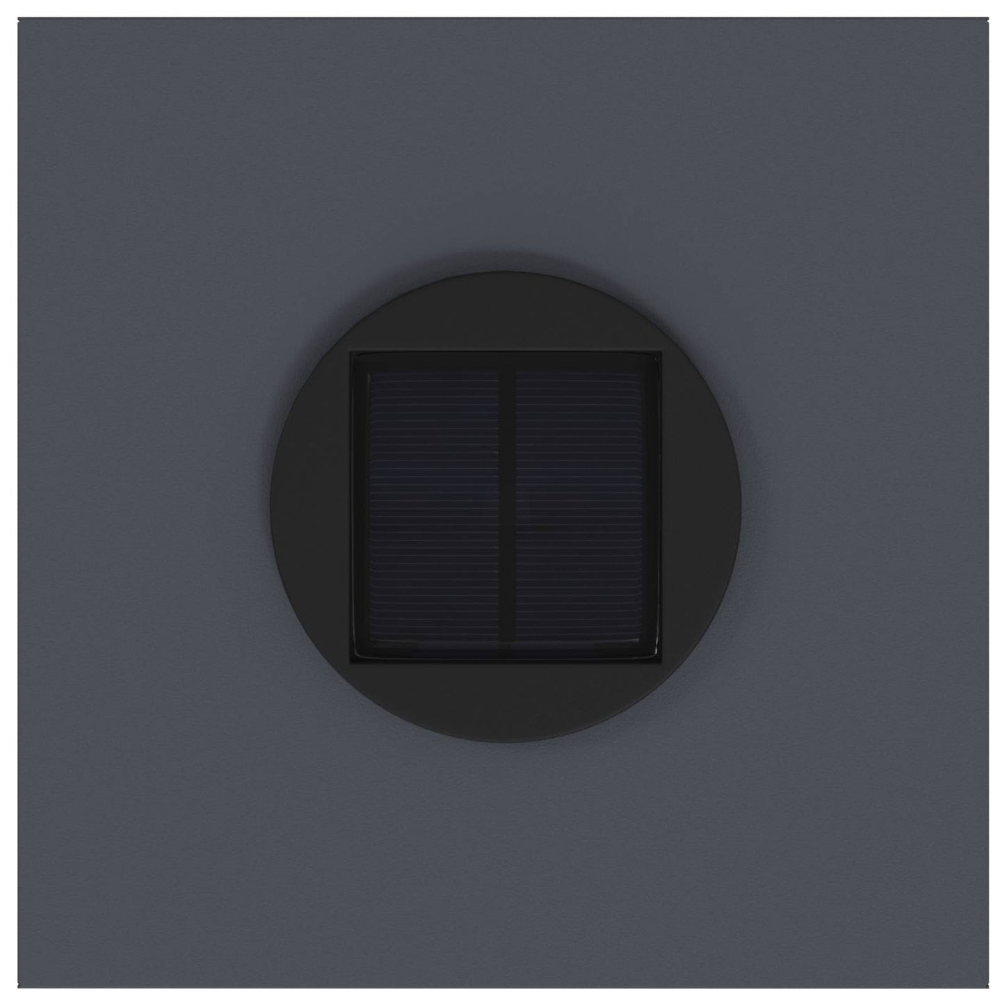 Lampa de parcurs LED solar 2 pcs Antracit Oțel laminat la rece