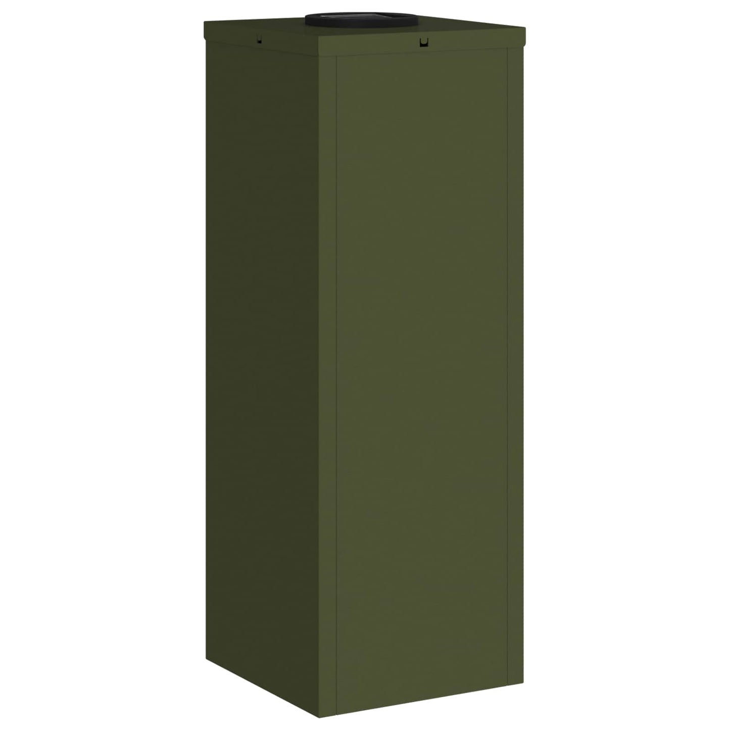 Lampa de parcurs LED solar 2 pcs Verde măsliniu