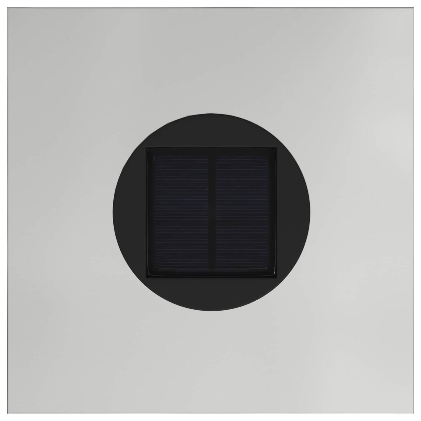 Lampa de parcurs LED solar 2 pcs Argintiu Galvanizat