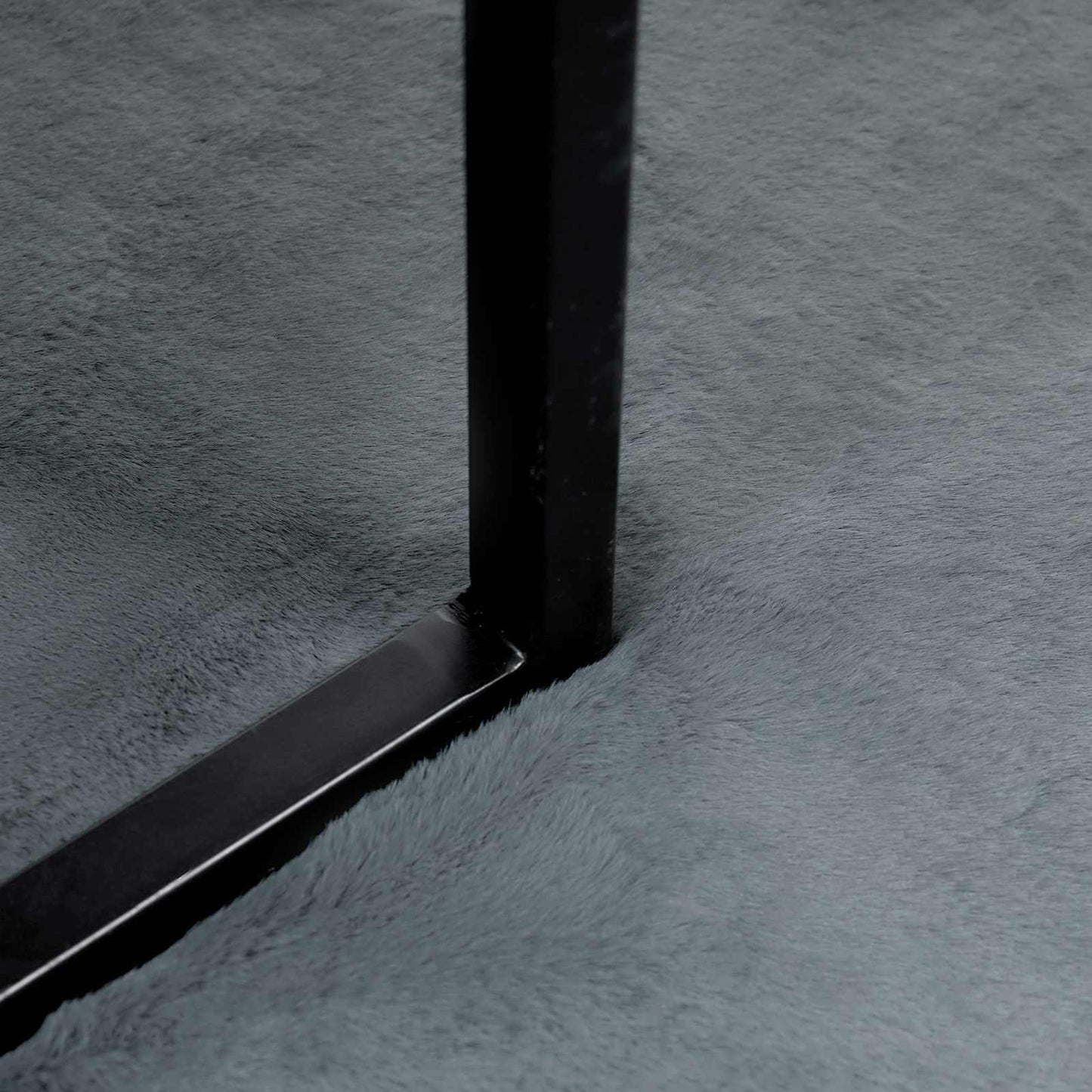 Covor din de iepure sintetic antiderapant Olite Antracit