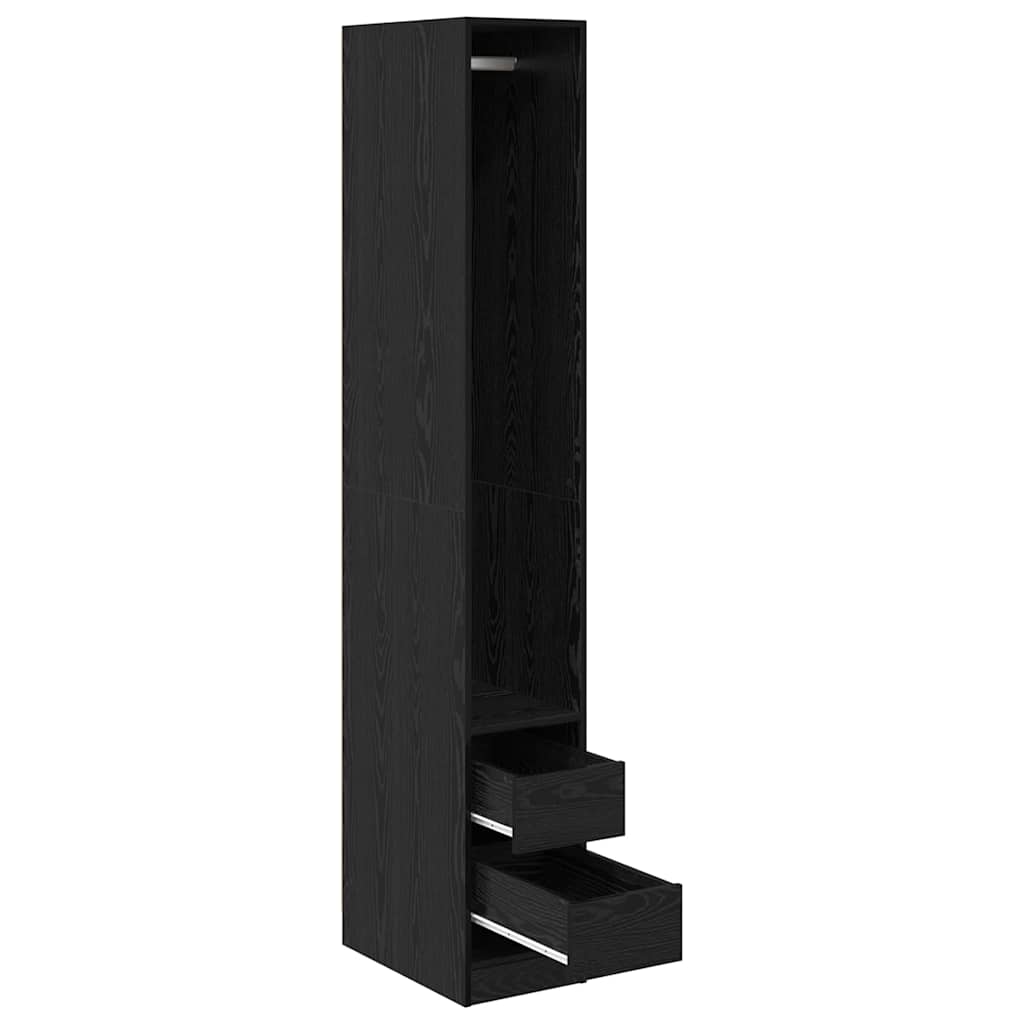 Dulap cu raft Stejar negru 30 x 50 x 200 cm Lemn compozit