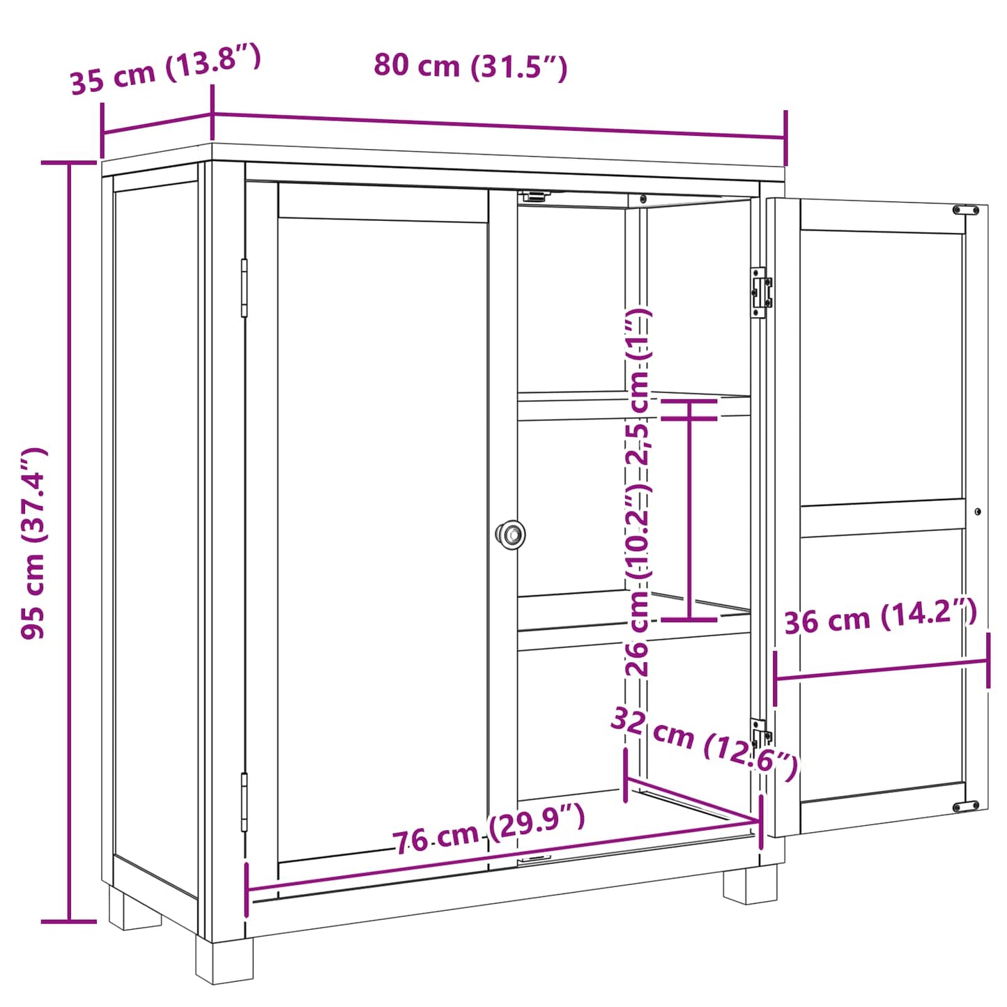 Dulap cu depozitare cu ușă Maro Lemn compozit