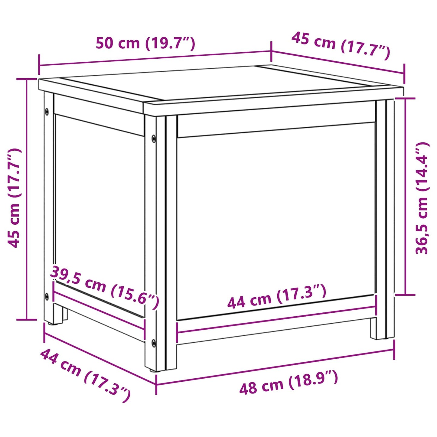 Cutie de depozitare Simplu