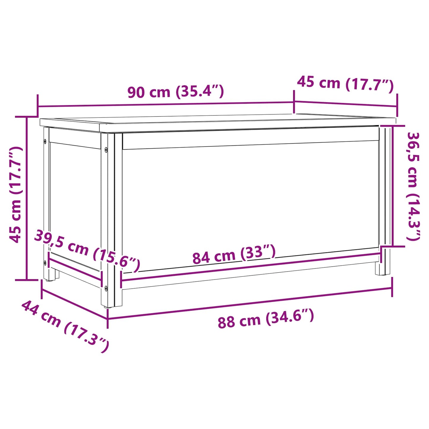 Cutie de depozitare Simplu