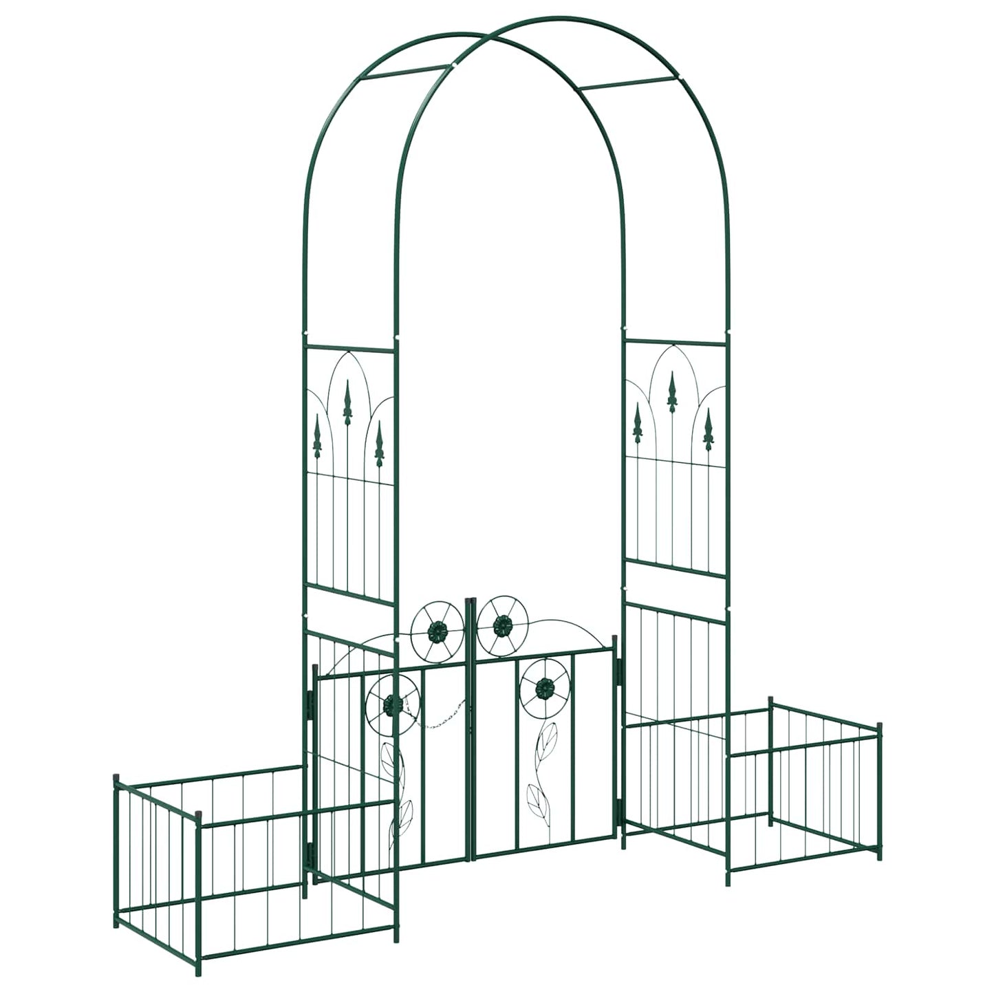 Arc de Grădină cu blocare Verde 203 x 50 x 218 cm