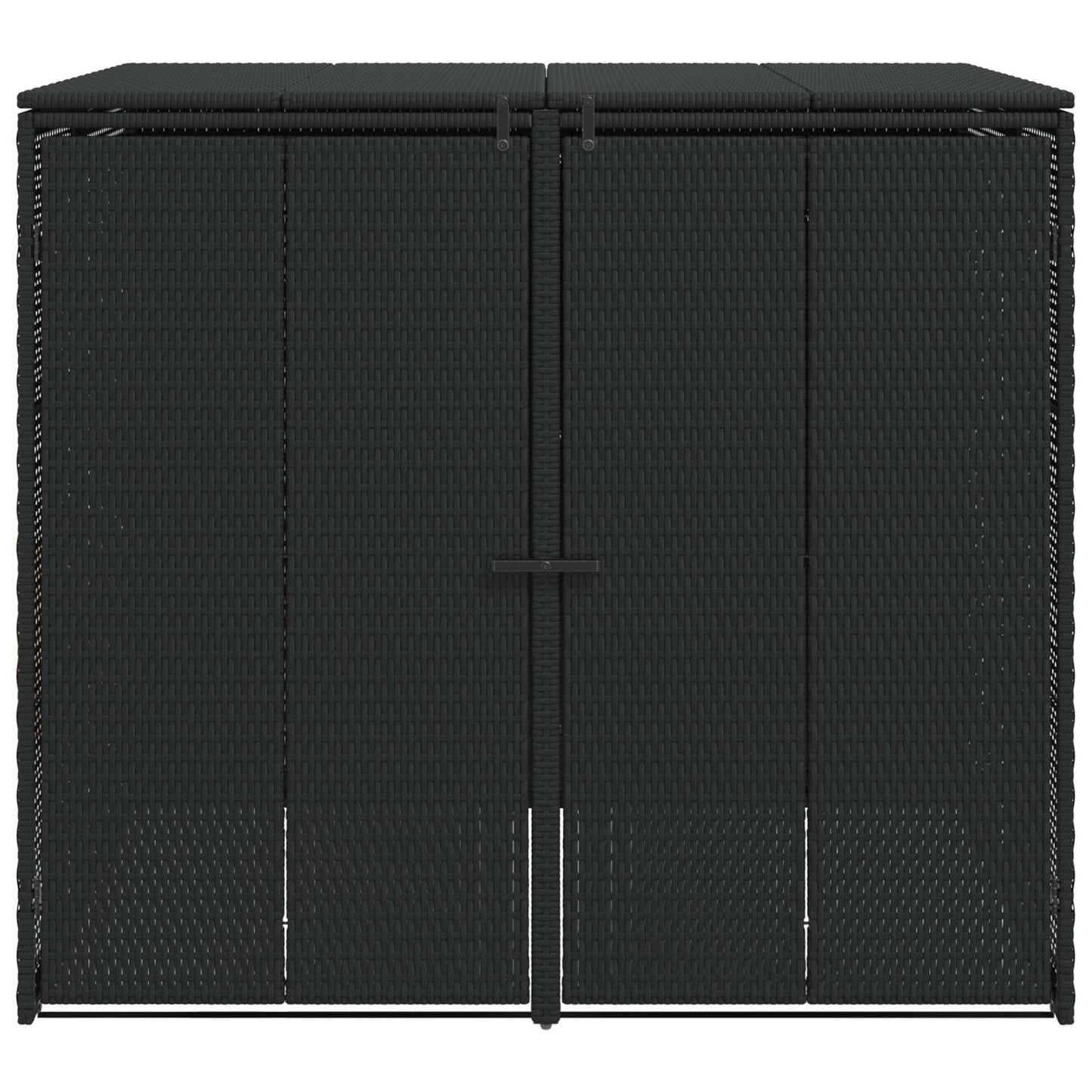 Cutie pentru gunoi 2 pcs Negru 65 x 80 x 115 cm Polietilenă