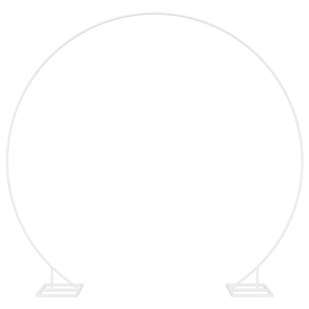 Arc de nuntă Alb 220 x 45 x 200 cm Oțel