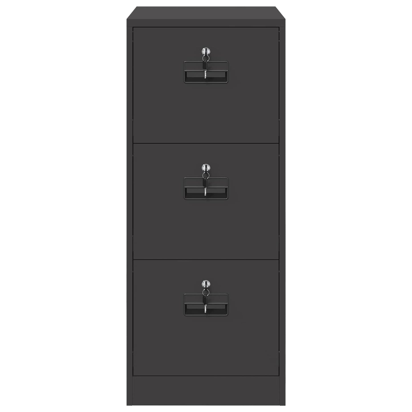 Dulap pentru Fișiere cu sertar cu raft Negru 44 x 50 x 106.5 cm