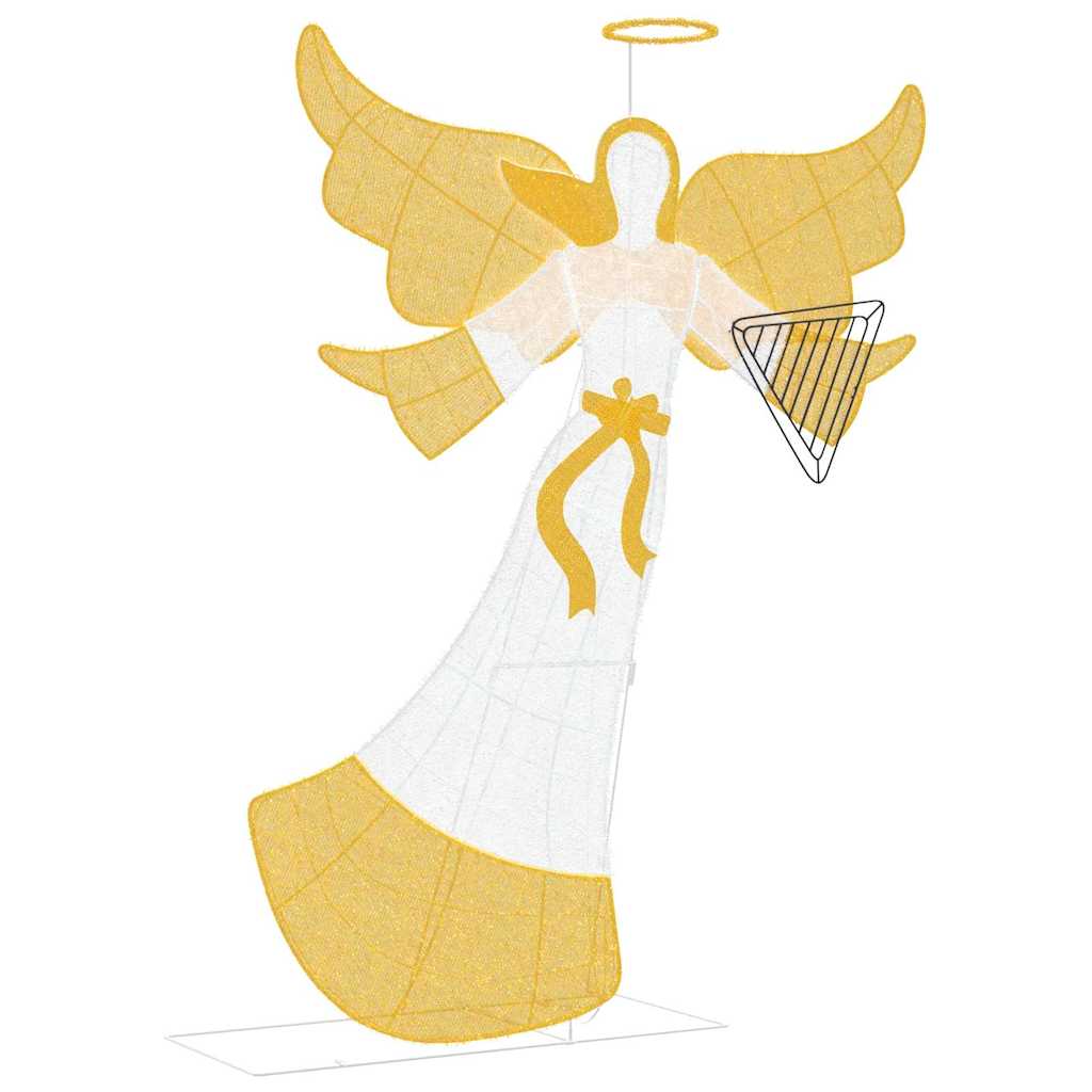 Colț luminat Alb cald 116 x 29 x 158.5 cm Poliester