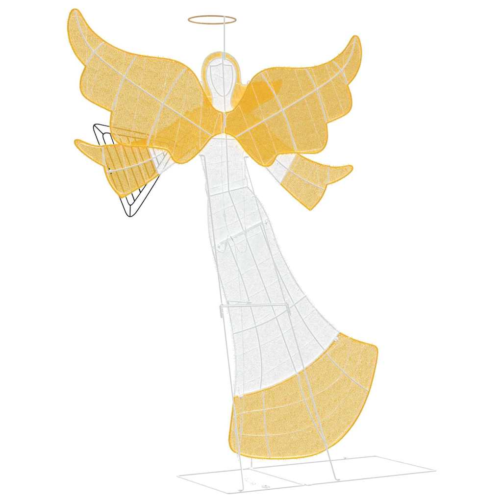 Colț luminat Alb cald 116 x 29 x 158.5 cm Poliester