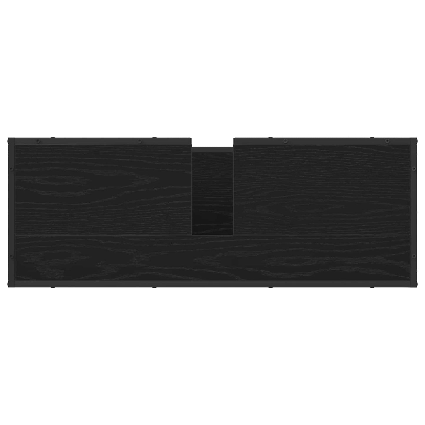 Set de mobilier pentru baie 2 pcs Stejar Negru Lemn compozit