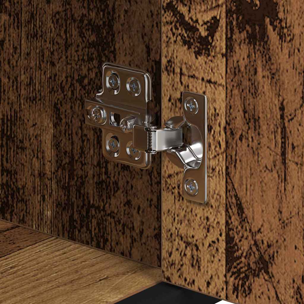 Set de mobilier pentru baie 3 pcs Lemn Vechi Lemn compozit