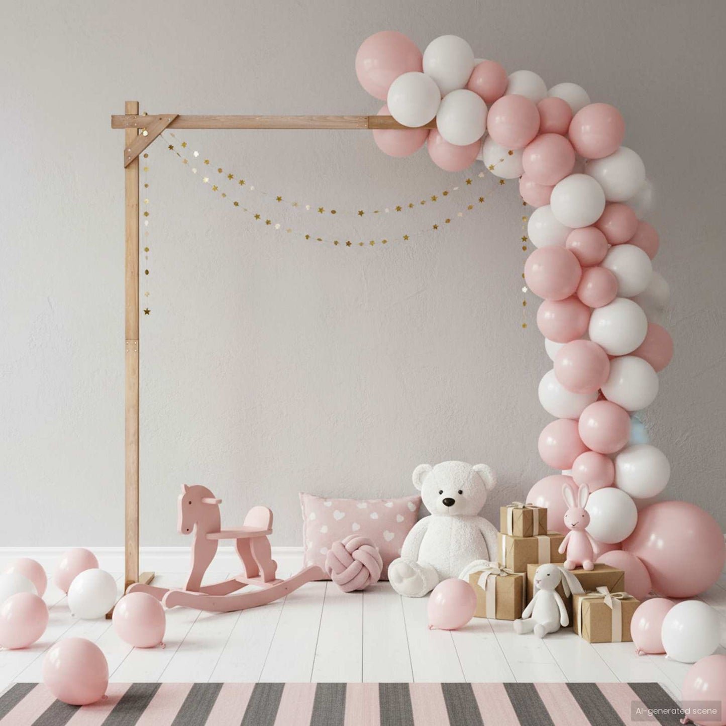 Arc de nuntă Maro deschis 225 x 95 x 226 cm Lemn de pin masiv