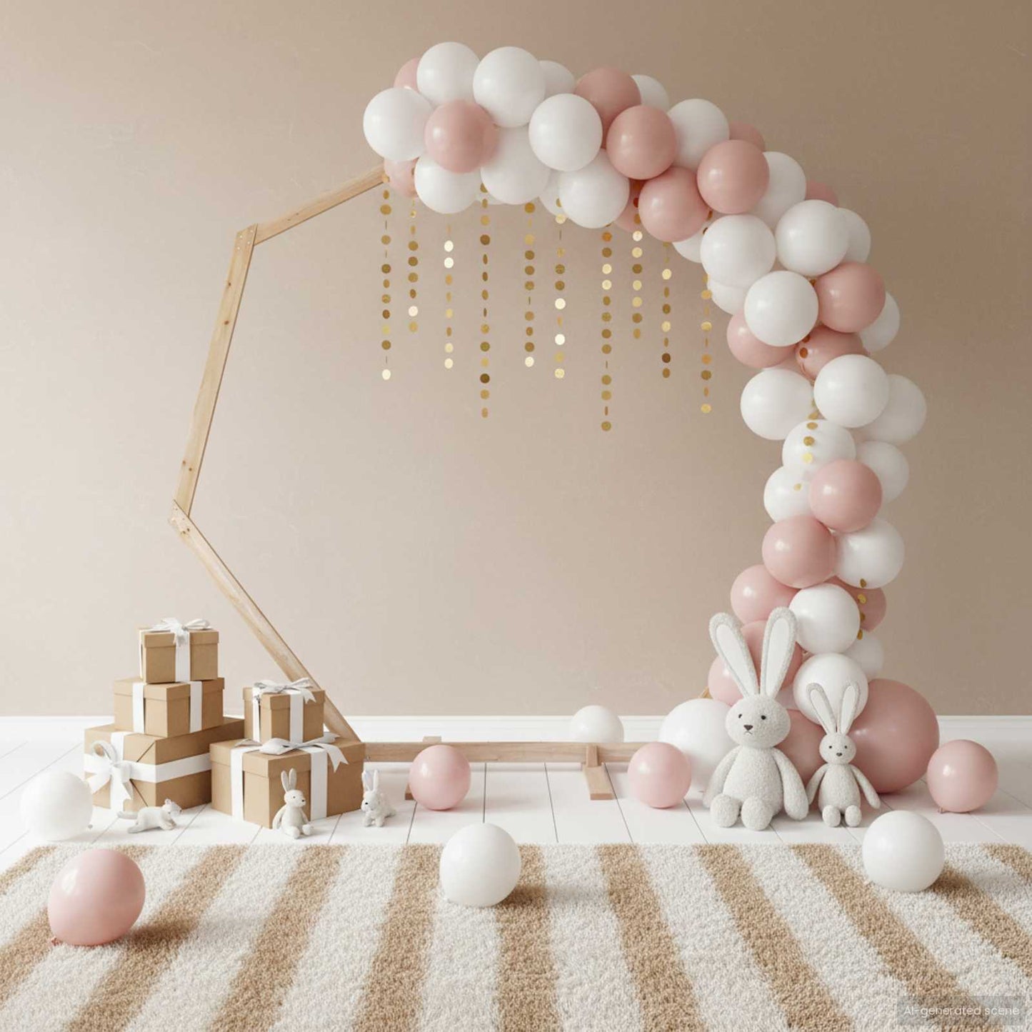 Arc de nuntă Maro deschis 221 x 92 x 216 cm Lemn de pin masiv