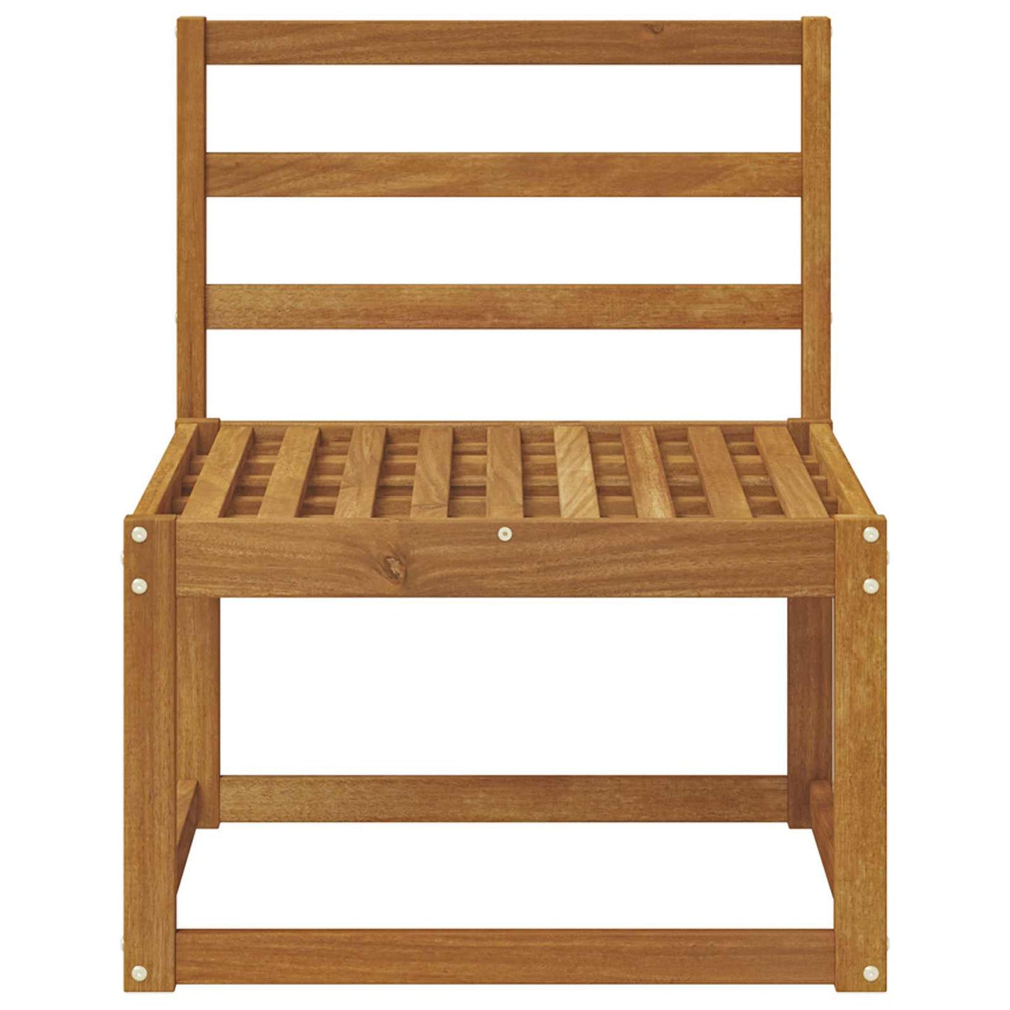 Canapea Medie pentru Exterior Lemn Solid de Acacia natural