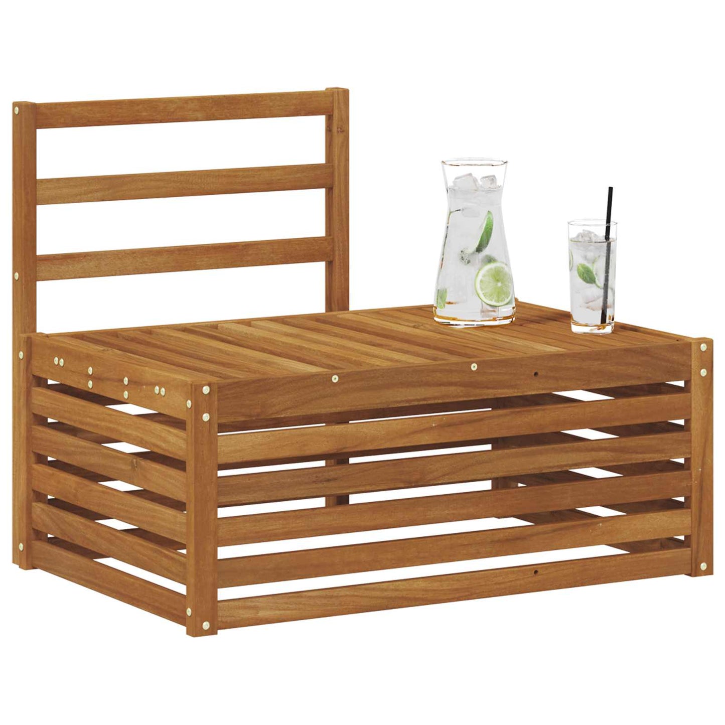 Canapea de exterior natural 91 x 63 x 73 cm