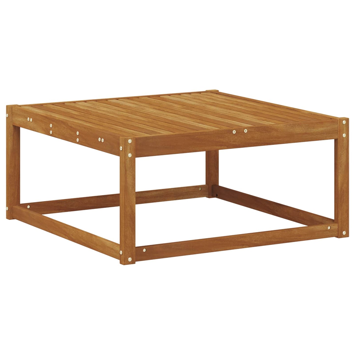 Masă de exterior Lemn Solid de Acacia natural 79 x 79 x 37 cm