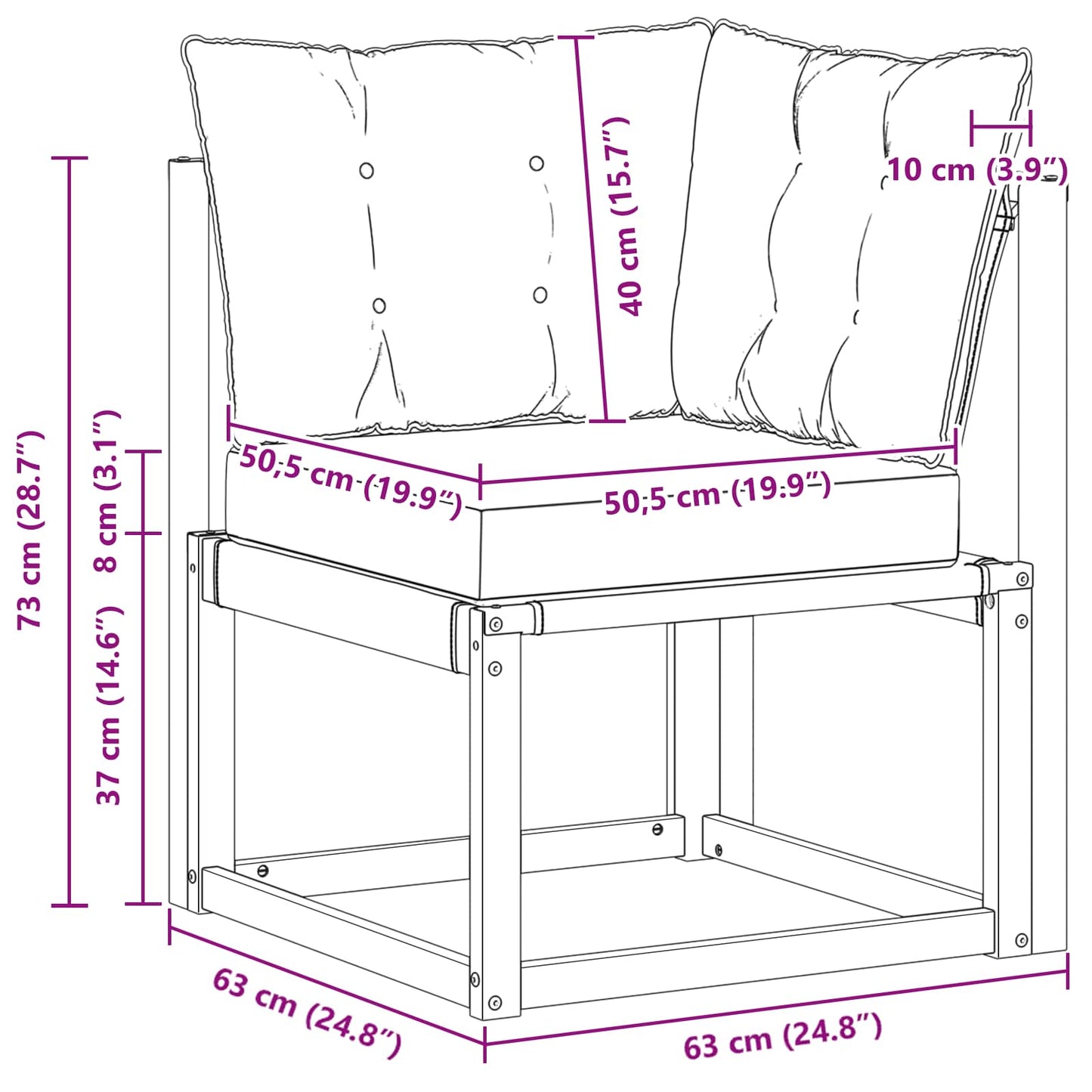Sofa Colțar pentru Exterior