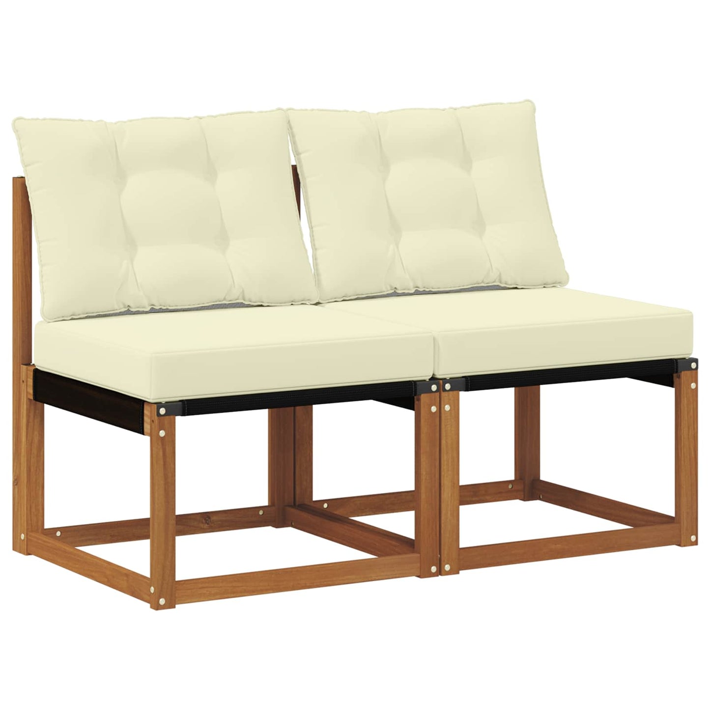 2 Bucată Canapea centrală pentru exterior